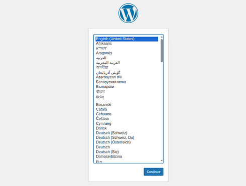 install WordPress
