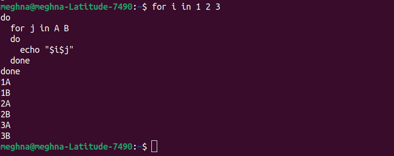 Nested For Loops