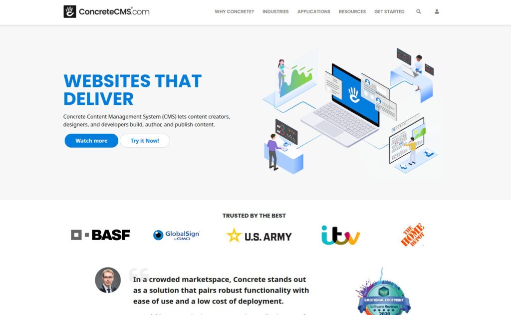 Concrete CMS - ServerAvatar