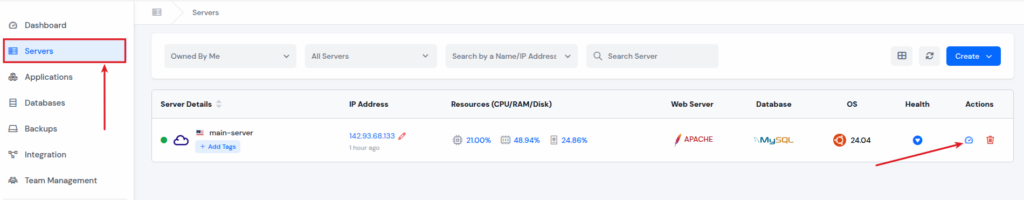 Create Database for October CMS 