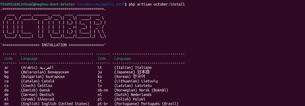 October CMS