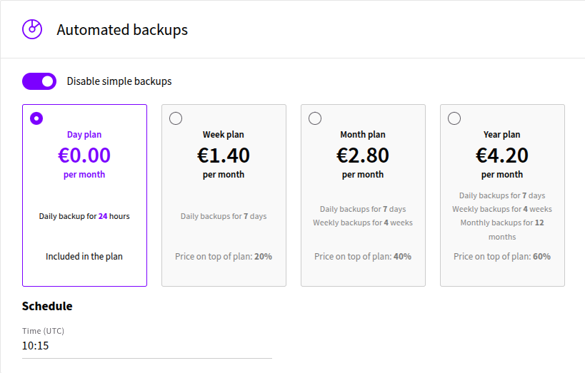 Automatic Backups
