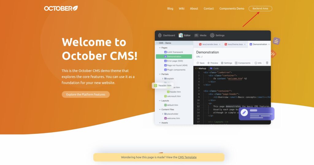 October Website