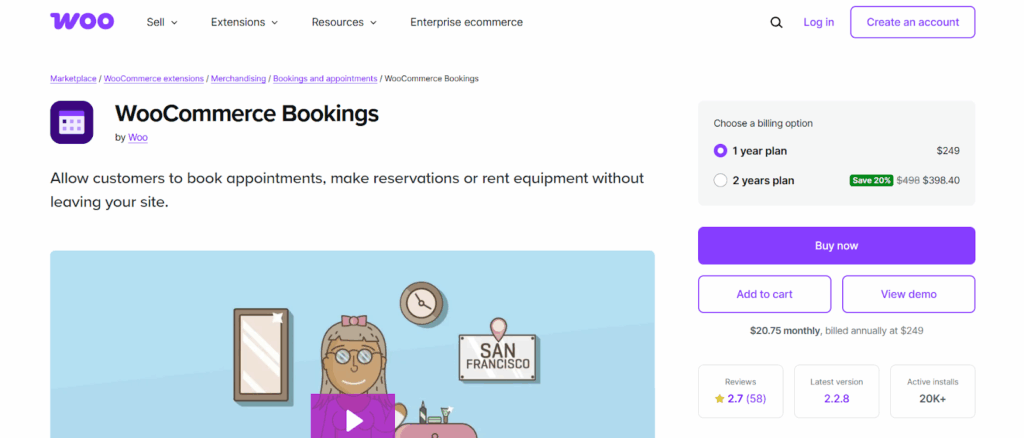 WooCommerce Bookings