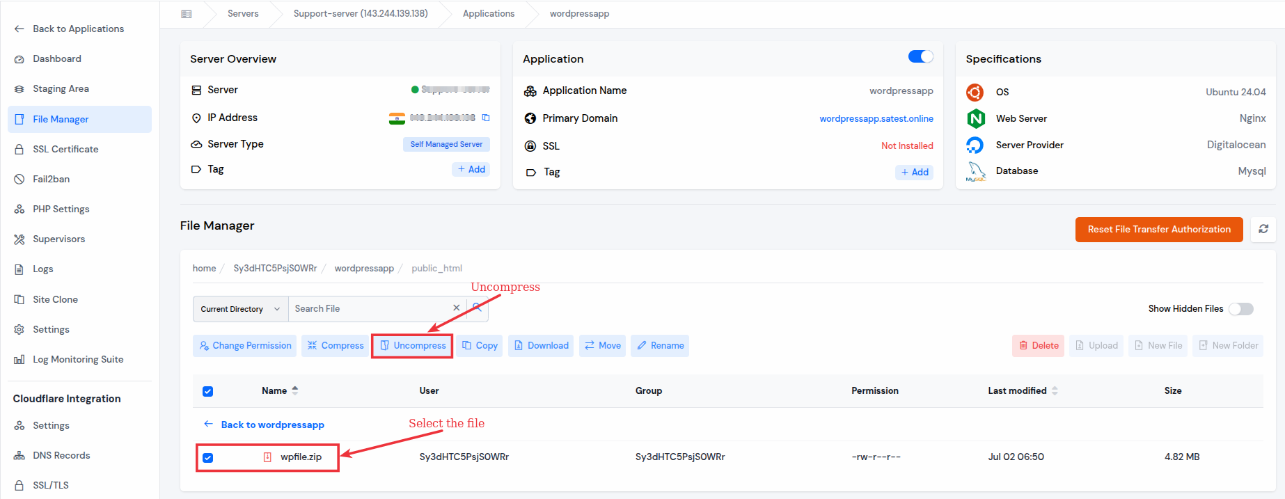WordPress Zip File