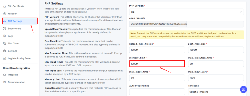 PHP Memory Limit