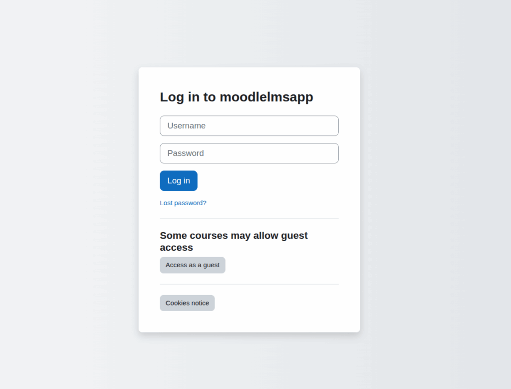 Login Moddle App - ServerAvatar