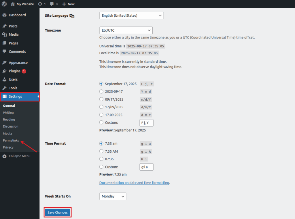 WordPress Permalinks - ServerAvatar 