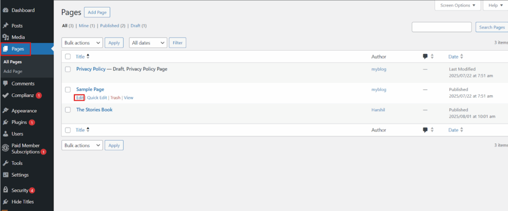 Page Dashboard - ServerAvatar