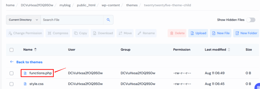 Create Function.php file - ServerAvatar