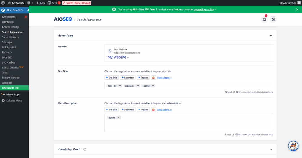 General settings - ServerAvatar