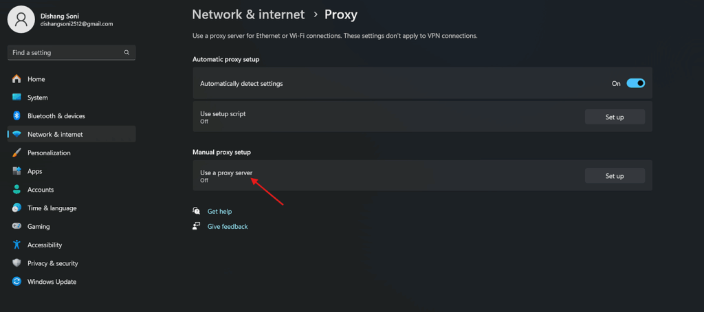 Proxy Setting - ServerAvatar