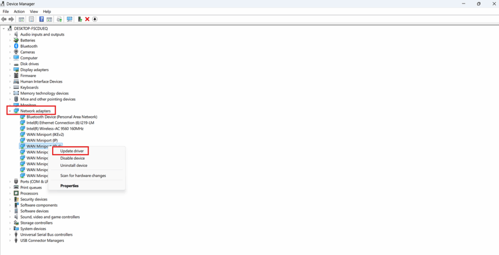 Network Adepter - ServerAvatar