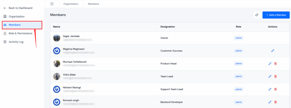 Memebers - ServerAvatar
