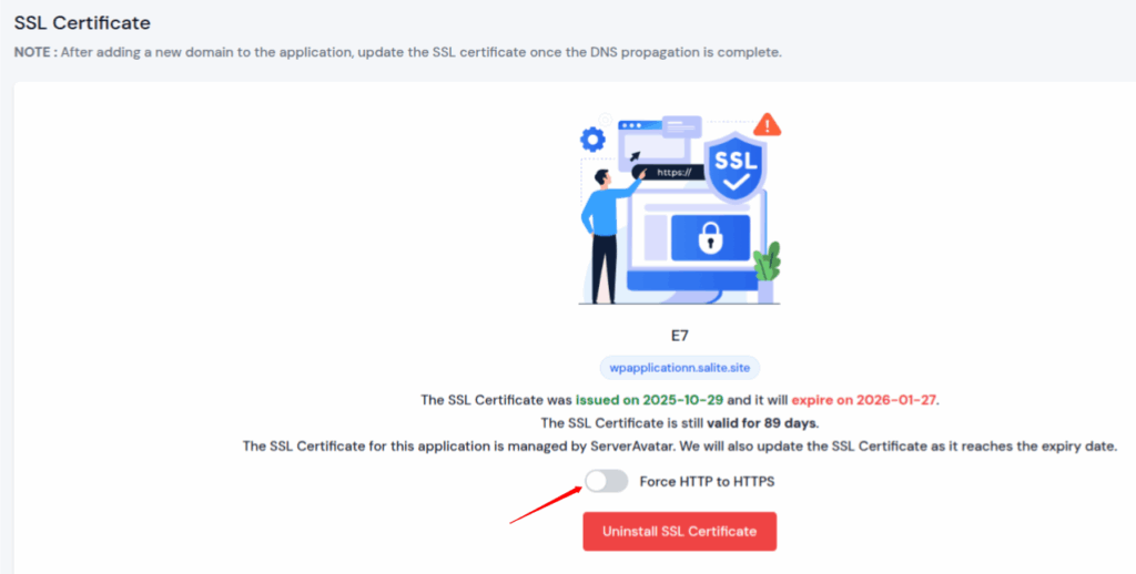 HTTP to HTTPS - ServerAvatar