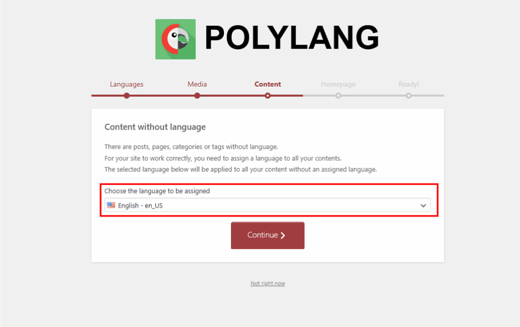 Ploylang language Selection - ServerAvatar