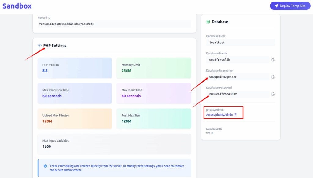 PHP Setting - ServerAvatar