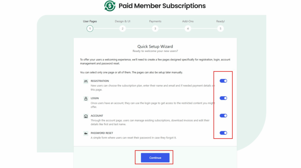 Paid Member Quick setup - ServerAvatar