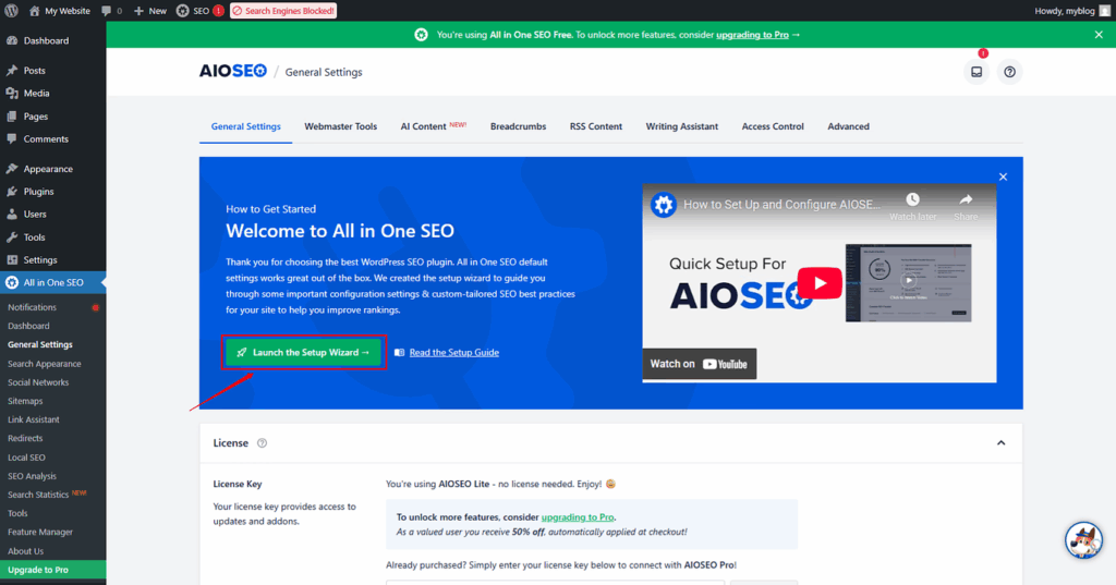 Launch Setup Wizard - ServerAvatar