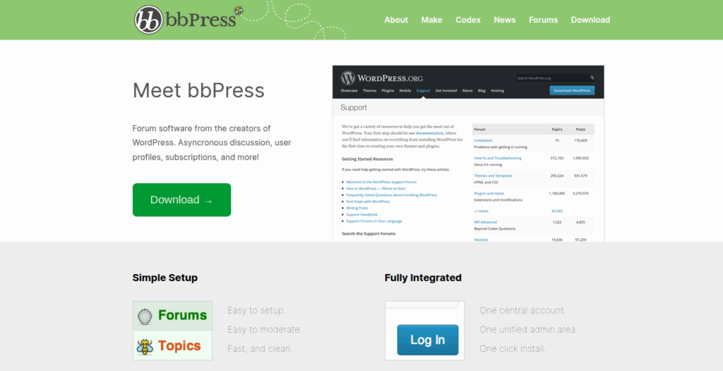 WordPress community plugins - bbPress