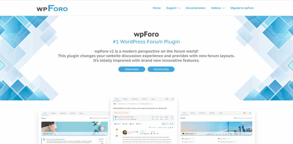 WordPress community plugins - WPForo