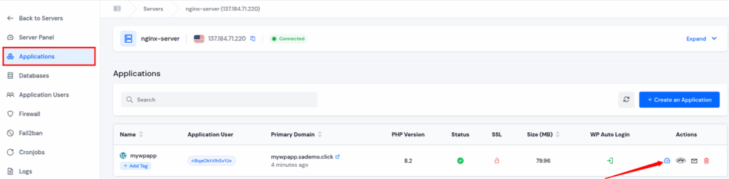 Application- ServerAvatar