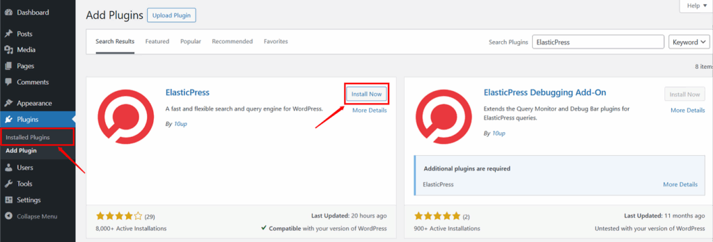 ElasticPress - ServerAvatar