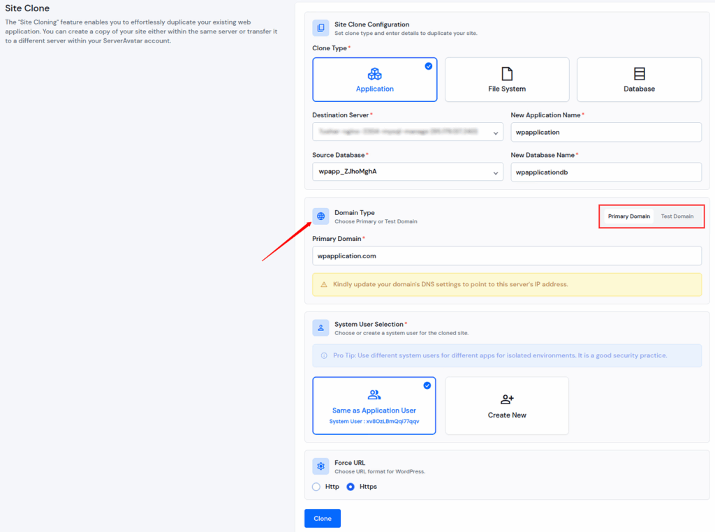 Site Clone - SeverAvatar