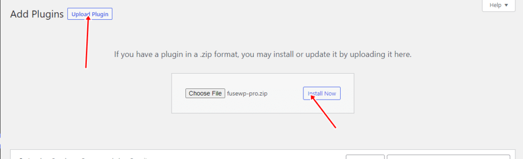 install fusewp - ServerAvatar