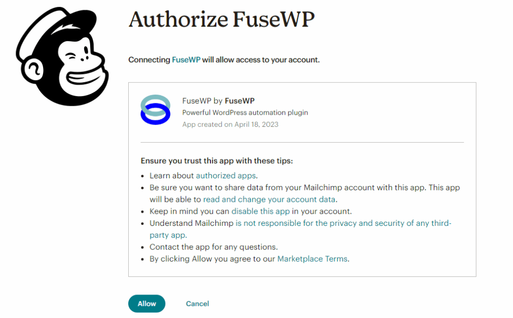 authorize fusewp - ServerAvatar