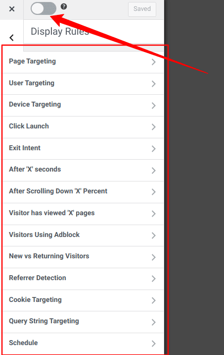 display rules popup - ServerAvatar