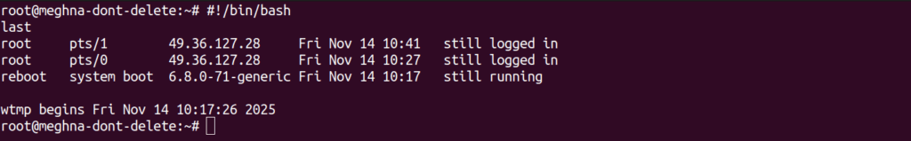 User Activity Logging output - ServerAvatar