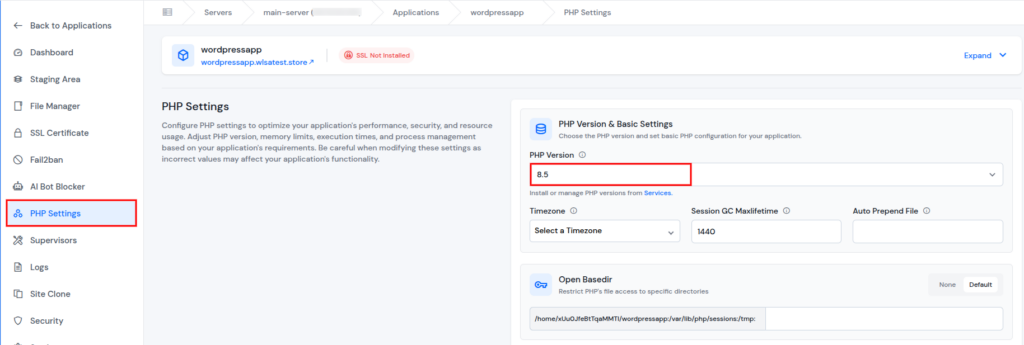 ServerAvatar v7.15.3 - php 8.5 support