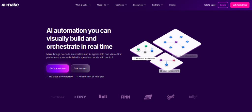 n8n vs Make vs Zapier - Make
