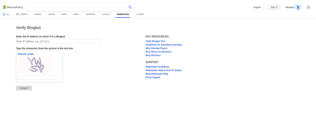 web crawlers - bingbot