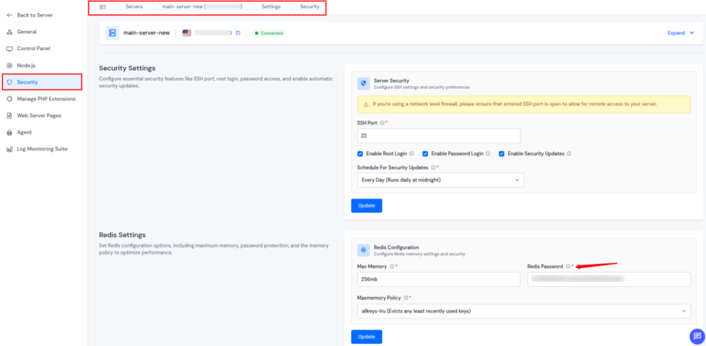 Redis settings - Redis Full-Page Caching