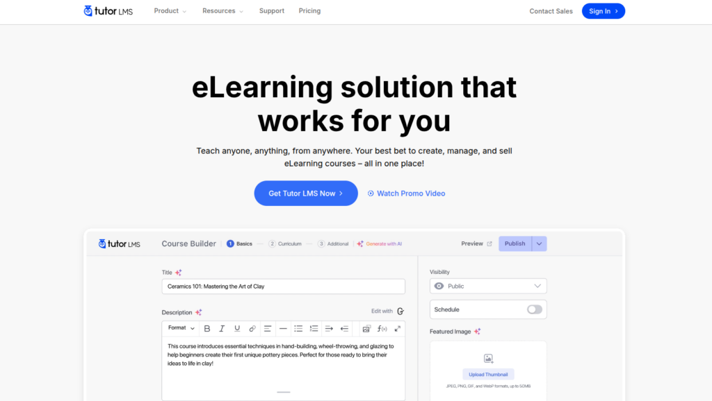 WordPress LMS plugins - Tutor LMS