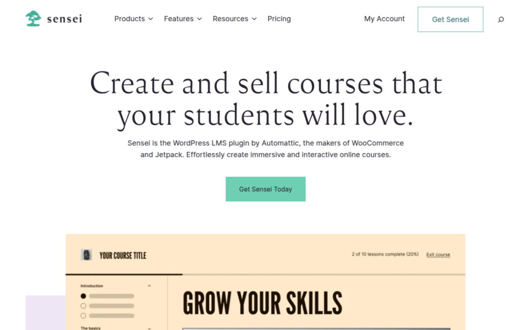 WordPress LMS plugins - Sensei LMS