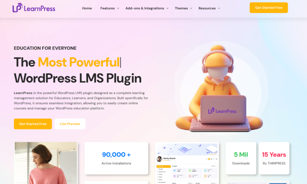 WordPress LMS plugins - LearnPress