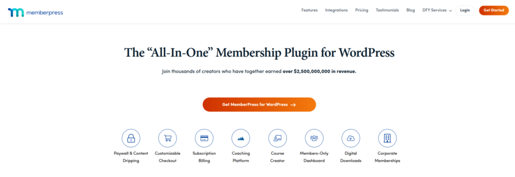 WordPress LMS plugins - MemberPress Courses Add-on