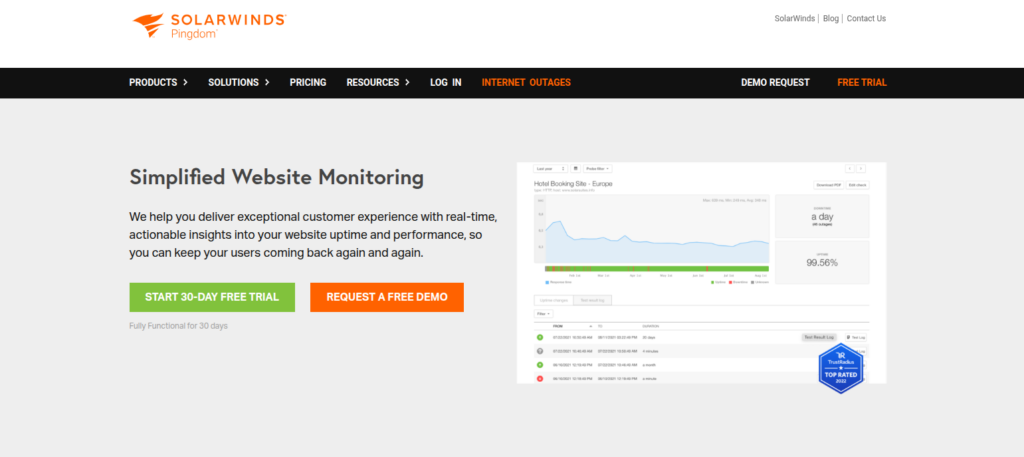 Pingdom - Uptime monitoring