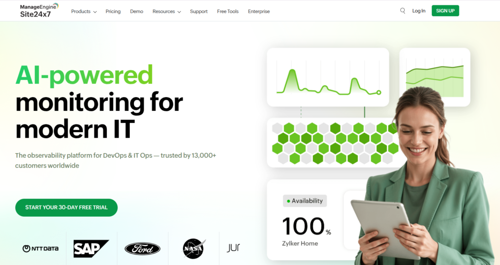 Site24x7 - Uptime monitoring