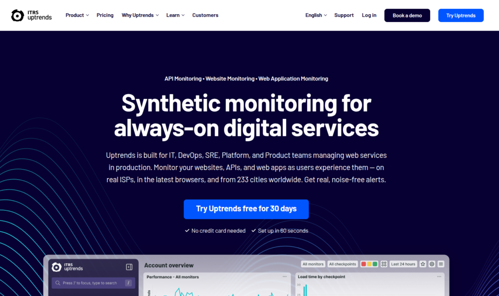 Uptrends - Uptime monitoring
