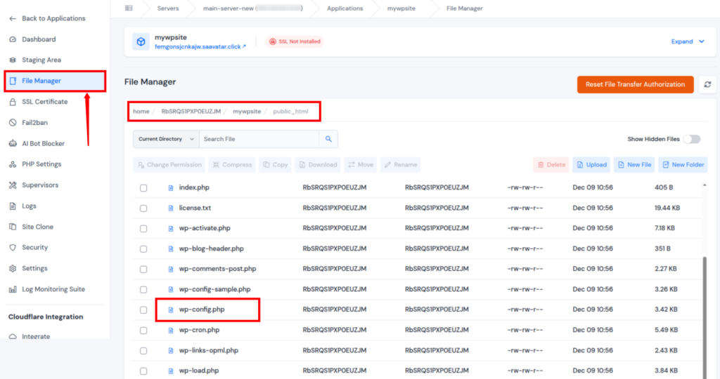 file manager - WordPress memory exhausted error