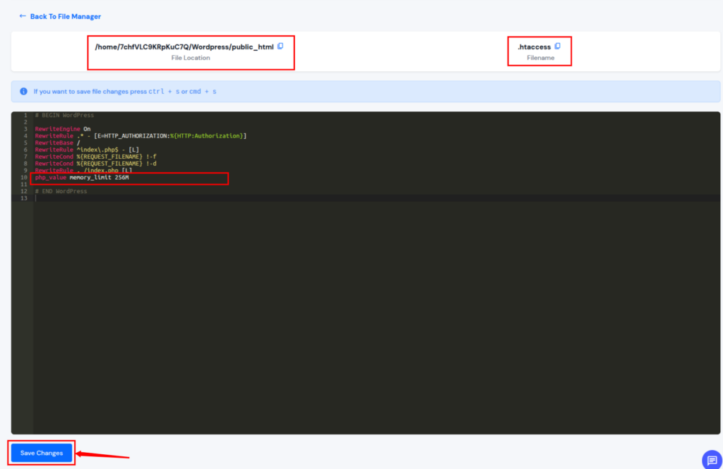 update memory - WordPress memory exhausted error
