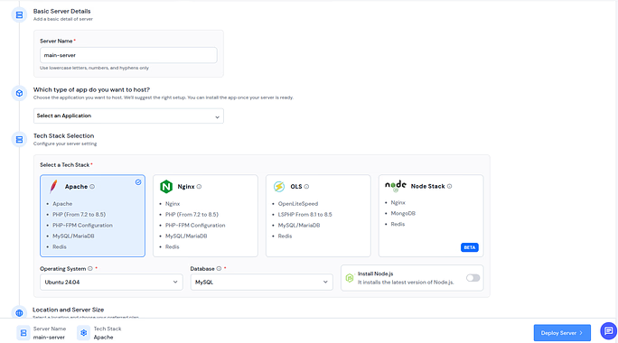 multiple stack - Laravel hosting 
