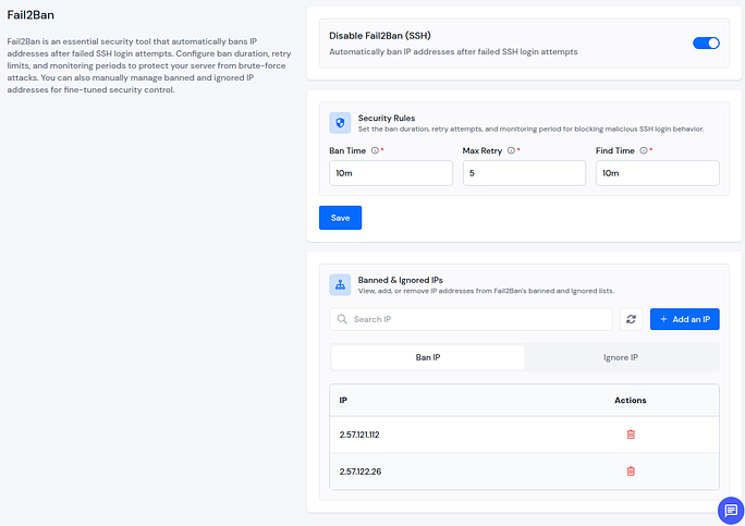 fail2ban - Laravel hosting