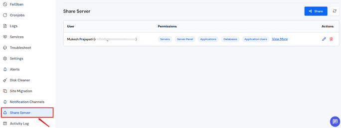 share server - Laravel hosting