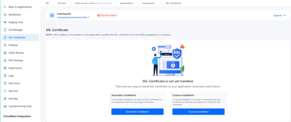 ssl certificate - Prevent Website Downtime