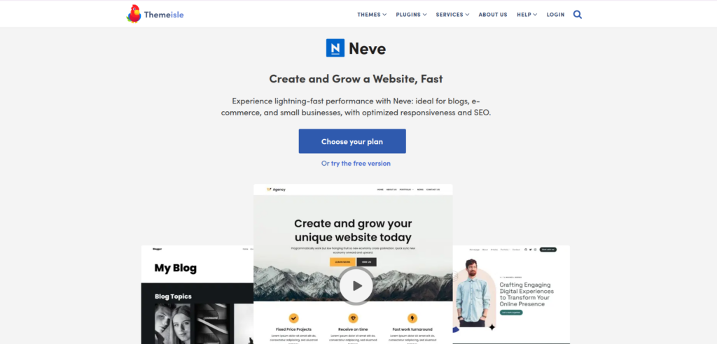 Neve - website themes